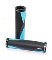 Par puños bici combies VELO Negro/azul. Sujeción lock-on doble tornillo