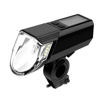 Luz delantera bicicleta LED 300lm con Powerbank y batería integrada recargable USB