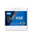 CADENA KMC X10 1/2x11/128 116 ESLAB.10V GRIS (25U)
