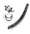 RUEDA DELANTERA RIDEWILL 28x1.75 DIN.CR 36A.SH.DH3N30 N/PL