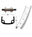 RUEDA TRASERA 26x1.90 WINORA 36 AG.QR 135 6/7V.PL.MATE