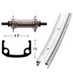 RUEDA DELANTERA 27x1 1/4 WINORA 36 AG.EJE MAC.100 PL.MAT