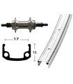 RUEDA TRASERA 27x1 1/4 WINORA 36 AG.EJE MAC.135 PL.MATE