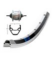 RUEDA TRASERA 28x1.75 WINORA EXAL ZX 19 SH.SG-8R31