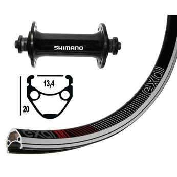 RUEDA DEL.700C WINORA EXAL XR-1 SH.TIAGRA QR NEGRO