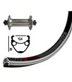 RUEDA DELANTERA 700C WINORA EXAL XR-1 SH.TIAGRA QR PLATA