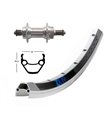 RUEDA TRASERA 26x1.75 WINORA EXAL ZX 19 QR PLATA MATE