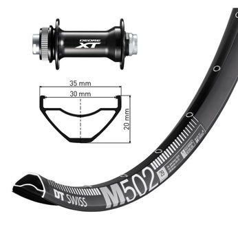 RUE.DEL.29  WINORA DT SWISS M502 DIS.CL DEORE XT B