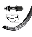 RUE.TR.29  WINORA DT SWISS M502 DIS.CL DEORE XT BO