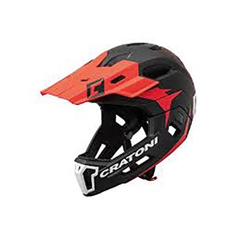 CASCO CRATONI C-MANIAC 2.0MX MTB NE/ROJO MAT.52-56