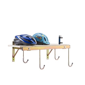 SOPORTE DE PARED PERUZZO 4 BICIS CON ESTANTERIA