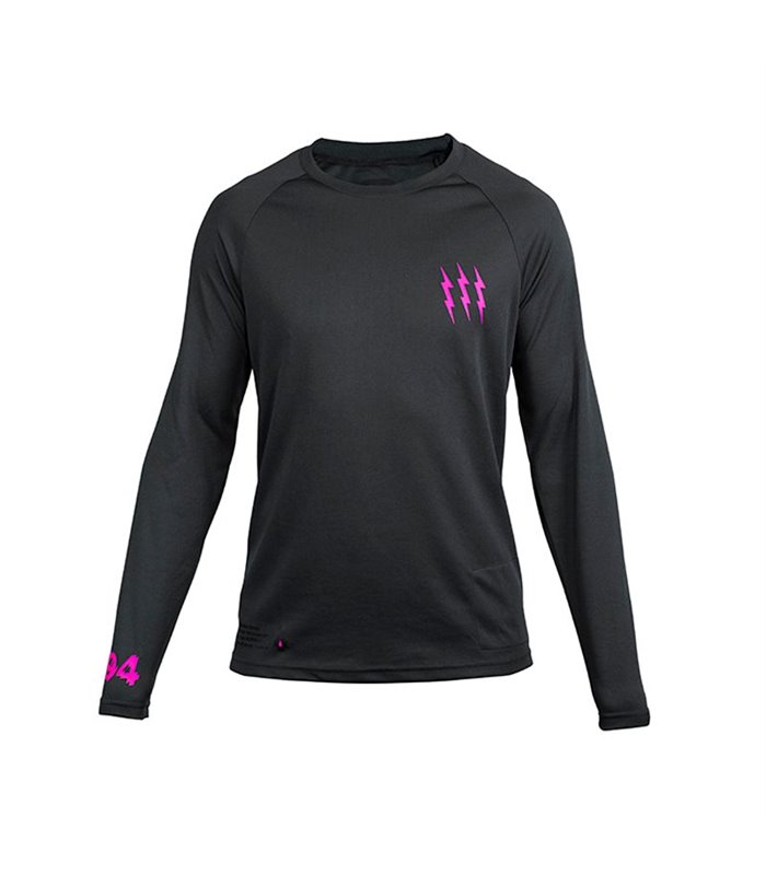 CAMISETA LARGA MUC-OFF RIDERS GRIS OSC./ROSA T.XS