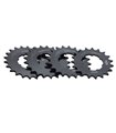 CORONA DE PISTA MICHE 1/8 20 DIENTES NEGRO