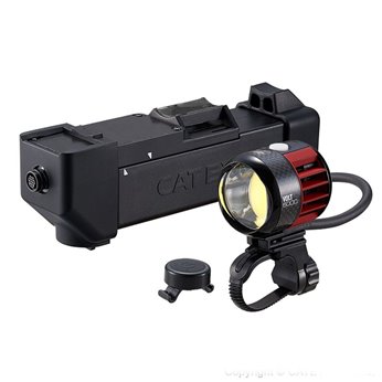 LUZ DELANTERA CATEYE VOLT 6000 LED BATERIA ROJO/NE