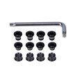 KIT TORNILLOS PLATO FSA MTB 3X NEGRO (12 UNIDADES)