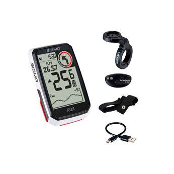 KIT CICLOCOMPUT.GPS SIGMA ROX 4.0 HR 30 FUNC.BLANC