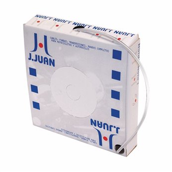 CAJA 30M FUNDA CABLE FRENO V-BRAKE 3x5 mm BLANCO