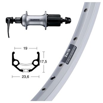 RT WINORA RYDE ZAC 19 28x1.75 ACERA T3000 8V AL.PL