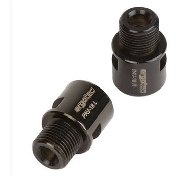 JUEGO EXTENSORES EJE PEDAL ERGO P/PEDALES 9/16 NEG