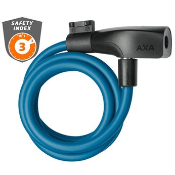 CANDADO CABLE AXA RESOLUTE 120cm 8mm AZUL