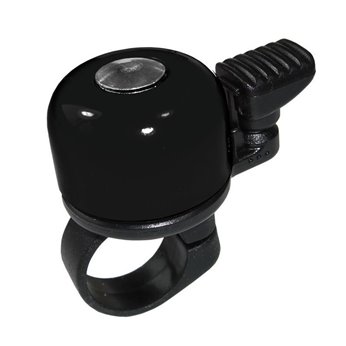 TIMBRE ASISTA MINI BILLY ALUMINIO 22.2 mm NEGRO
