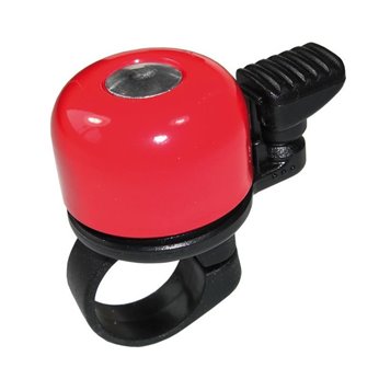 TIMBRE ASISTA MINI BILLY ALUMINIO 22.2 mm ROJO