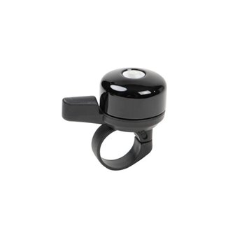TIMBRE ASISTA MINI DANY ALUMINIO 22.2 mm NEGRO