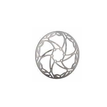 DISCO FRENO MICHE CARRETERA 6 AGUJEROS 140mm PLATA