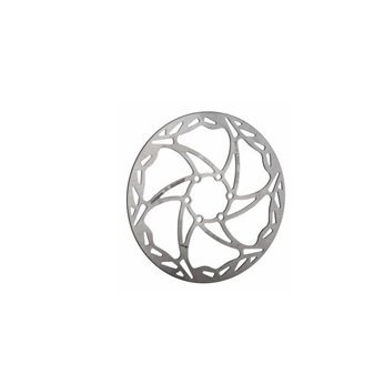 DISCO FRENO MICHE CARRETERA 6 AGUJEROS 160mm PLATA
