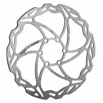DISCO FRENO MICHE MTB 6 AGUJEROS 203mm PLATA