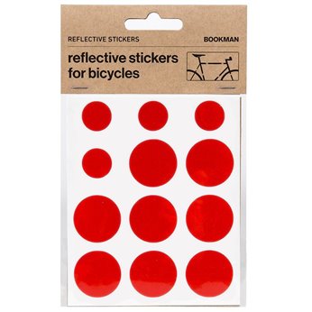 KIT PEGATINAS REFLECTANTES P/BICICLETA BOOKMAN ROJ