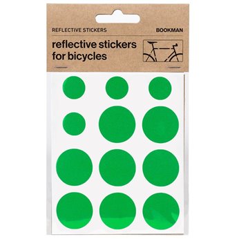 KIT PEGATINAS REFLECTANTES P/BICICLETA BOOKMAN VER