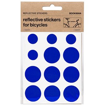 KIT PEGATINAS REFLECTANTES P/BICICLETA BOOKMAN AZU