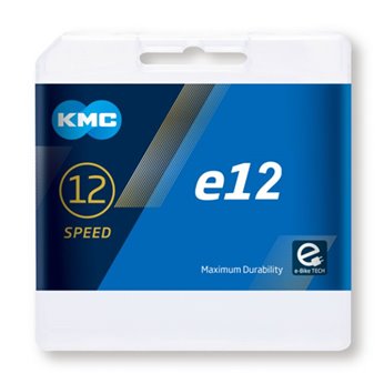 CADENA KMC E12 EPT E-BIKE 130 ESLAB.2V PLATA (25U)