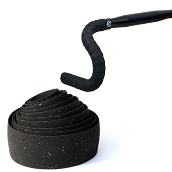 JUEGO CINTA MANILLAR BIKE RIBBON CORK GEL 14 NEGRO