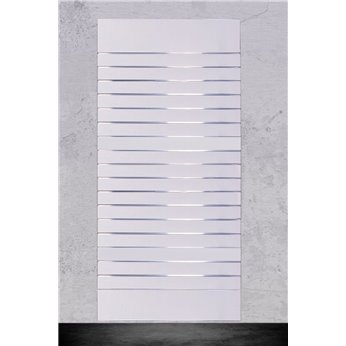 PANEL DE LAMAS 1000x2200mm CON SOPORTES BLANCO