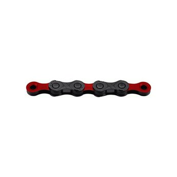CADENA KMC DLC 126 ESLAB.1/2x11/128 12V NEGRO/ROJO