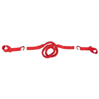 CORREA REMOLQUE M-WAVE TRAIL ROPE MOSQUETONES ROJO