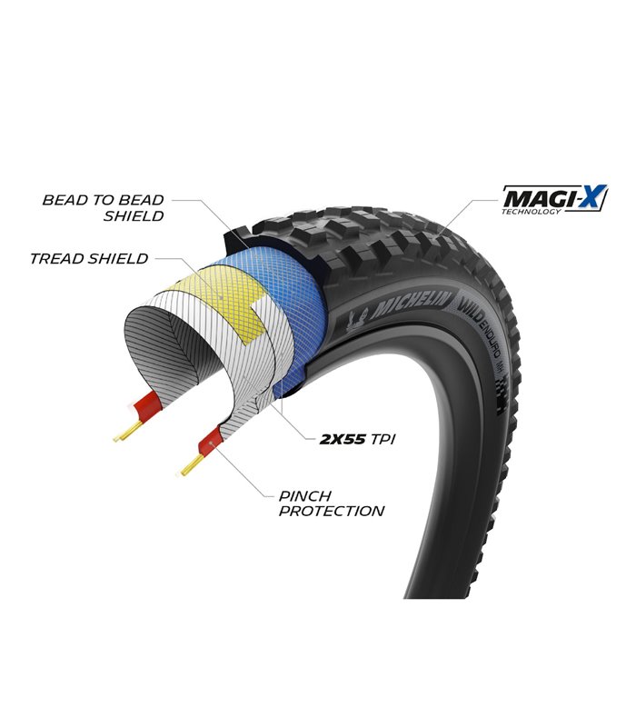CUB.MICHELIN WILD ENDURO MS 27.5x2.40 RAC.PLE.DARK