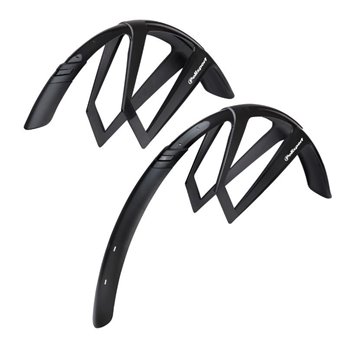 JUEGO GUARDABARROS POLISPORT G-MUD 28" 50mm NEGRO