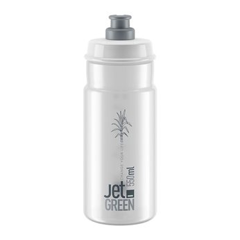 BIDON ELITE JET GREEN TRANSPARENTE/LOGO GRIS 550