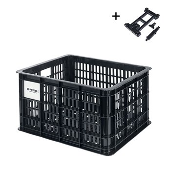 CESTA BASIL CRATE M PLACA MIK 2.0 29.5L PLAST.NEGR