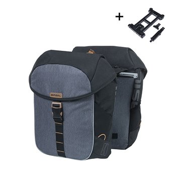 ALFORJAS BASIL MILES UBS MIK 2.0 34L POL.GRIS/NEGR