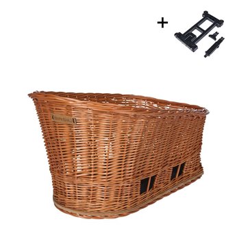 CESTA PERROS BASIL PASJA M MIK 2.0 30L MIMBRE MAR