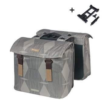 ALFORJAS BASIL ELEGANCE MIK 2.0 40-49L GRIS CAS/TO