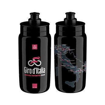 BIDON ELITE FLY GIRO DE ITALIA NEGRO MAPA 550 2025