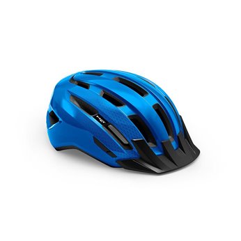 CASCO MET DOWNTOWN AZUL BRILLO T.S/M 52-58