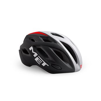 CASCO MET IDOLO NEGRO/BLANCO/ROJO MATE T.M 52-59