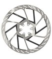 DISCO FRENO SRAM HS2 6 AGUJEROS 220mm PLATA/NEGRO