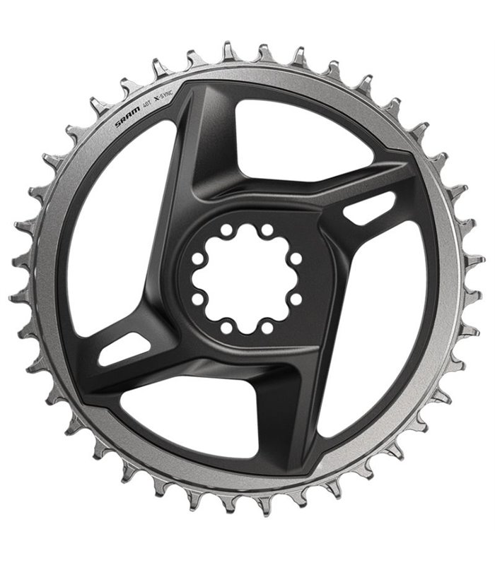 PLATO SRAM X-SYNC 46D DM RED/FORCE 12V ALU.GRIS